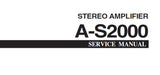 YAMAHA A-S2000 STEREO AMPLIFIER SERVICE MANUAL INC BLK DIAG PCB'S SCHEM DIAGS AND PARTS LIST 90 PAGES ENG JP