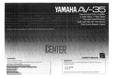 YAMAHA AV-35 STEREO POWER AMPLIFIER OWNER'S MANUAL INC CONN DIAG AND TRSHOOT GUIDE 24 PAGES ENG