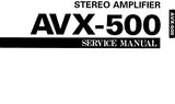 YAMAHA AVX-500 STEREO AMPLIFIER SERVICE MANUAL INC BLK DIAG PCB'S WIRING DIAG SCHEM DIAGS AND PARTS LIST 37 PAGES ENG