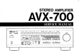 YAMAHA AVX-700 STEREO AMPLIFIER SERVICE MANUAL INC BLK DIAG WIRING DIAG PCB'S SCHEM DIAGS AND PARTS LIST 34 PAGES ENG