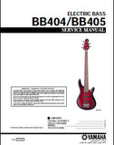 YAMAHA BB404 BB405 ELECTRIC BASS SERVICE MANUAL INC CIRC DIAG WIRING DIAG AND PARTS LIST 7 PAGES ENG