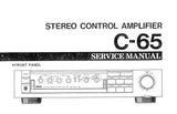YAMAHA C-65 STEREO CONTROL AMPLIFIER SERVICE MANUAL INC BLK DIAG PCBS SCHEM DIAG AND PARTS LIST 27 PAGES ENG