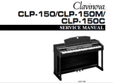 YAMAHA CLP-150 CLP-150M CLP-150C CLAVINOVA SERVICE MANUAL INC PCBS CIRC DIAGS BLK DIAG AND PARTS LIST 102 PAGES ENG