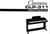 YAMAHA CLP-311 CLAVINOVA SERVICE MANUAL INC BLK DIAG PCBS AND PARTS LIST 27 PAGES ENG