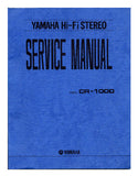 YAMAHA CR-1000 FM STEREO RECEIVER SERVICE MANUAL INC PCBS BLK DIAG SCHEM DIAG AND PARTS LIST 44 PAGES ENG