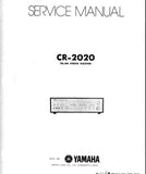 YAMAHA CR-2020 FM AM STEREO RECEIVER SERVICE MANUAL INC BLK DIAG PCBS SCHEM DIAG WIRING DIAG AND PARTS LIST 37 PAGES ENG