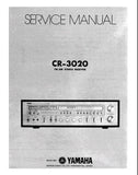 YAMAHA CR-3020 AM FM STEREO RECEIVER SERVICE MANUAL INC BLK DIAG LEVEL DIAG PCBS SCHEM DIAGS BY EXPORT ZONE AND PARTS LIST 42 PAGES ENG