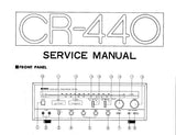 YAMAHA CR-440 AM FM STEREO RECEIVER SERVICE MANUAL INC BLK DIAG PCBS AND PARTS LIST 20 PAGES ENG