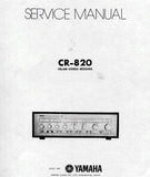 YAMAHA CR-820 FM AM STEREO RECEIVER SERVICE MANUAL INC BLK DIAG CIRC BOARDS CIRC DIAGS AND WIRING DIAG 25 PAGES ENG