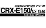 YAMAHA CRX-E150 NX-E150 MINI COMPONENT SYSTEM SERVICE MANUAL INC BLK DIAGS PCBS SCHEM DIAGS AND PARTS LIST 62 PAGES ENG