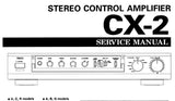 YAMAHA CX-2 STEREO CONTROL AMPLIFIER SERVICE MANUAL INC PCBS BLK DIAG SCHEM DIAGS AND PARTS LIST 28 PAGES ENG