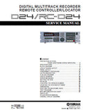 YAMAHA D24 DIGITAL MULTITRACK RECORDER RC-D24 REMOTE CONTROLLER SERVICE MANUAL INC BLK DIAG CIRC BOARD DIAG CIRC DIAGS AND PARTS LIST 67 PAGES ENG