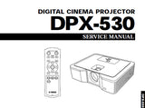 YAMAHA DP-X530 DIGITAL CINEMA PROJECTOR SERVICE MANUAL INC PCBS WIRING DIAG SCHEM DIAGS AND PARTS LIST 72 PAGES ENG