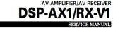 YAMAHA DSP-AX1 AV AMPLIFIER RX-V1 AV RECEIVER SERVICE MANUAL INC PCBS BLK DIAG SCHEM DIAGS AND PARTS LIST 120 PAGES ENG