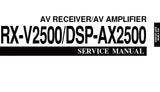 YAMAHA DSP-AX2500 AV AMPLIFIER RX-V2500 AV RECEIVER SERVICE MANUAL INC BLK DIAGS PCBS SCHEM DIAGS AND PARTS LIST 119 PAGES ENG JAP