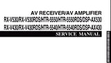 YAMAHA DSP-AX430 DSP-530 AV AMPLIFIER RX-V430 RX-V430RDS RX-V530 RX-V530RDS HTR-5550 HTR-5550RDS HTR-5540 HTR-5540RDS AV RECEIVER SERVICE MANUAL INC BLK DIAG PCBS SCHEM DIAGS AND PARTS LIST 102 PAGES ENG