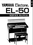 YAMAHA EL-50 ELECTONE ORGAN SERVICE MANUAL INC PCBS AND PARTS LIST 92 PAGES ENG JAP