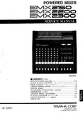 YAMAHA EMX2150 EMX2200 EMX2300 POWERED MIXER SERVICE MANUAL INC BLK AND LEVEL DIAGS WIRING DIAG PCBS OVERALL CIRC DIAG AND PARTS LIST 39 PAGES ENG JAP