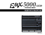 YAMAHA EMX5000-12 EMX5000-20 POWERED MIXER SERVICE MANUAL INC BLK AND LEVEL DIAGS WIRING DIAG PCBS CIRC DIAGS AND PARTS LIST 124 PAGES ENG