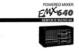 YAMAHA EMX640 POWERED MIXER SERVICE MANUAL INC BLK AND LEVEL DIAGS PCBS SCHEM DIAGS AND PARTS LIST 37 PAGES ENG