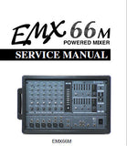 YAMAHA EMX66m POWERED MIXER SERVICE MANUAL INC CIRC BOARD AND LAYOUT WIRING DIAG BLK AND LEVEL DIAG PCBS OVERALL CIRC DIAGS AND PARTS LIST 77 PAGES ENG