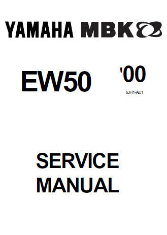 YAMAHA EW50 SLIDER SCOOTER SERVICE MANUAL INC CHECKS AND ADJUSTMENTS ENGINE OVERHAUL CARBURETOR CHASSIS ELECTRICAL COMPONENTS TRSHOOTING AND WIRING DIAG 228 PAGES ENG