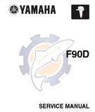 YAMAHA F90D OUTBOARD MOTOR SERVICE MANUAL INC CHECKS AND ADJUSTMENTS FUEL SYSTEM POWER UNIT LOWER UNIT ELECTRICAL SYSTEMS TRSHOOT GUIDE AND WIRING DIAG 241 PAGES ENG