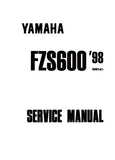 YAMAHA FZS600 SCOOTER SERVICE MANUAL INC ADJUSTMENTS ENGINE COOLING SYSTEM CARBURETORS CHASSIS ELECTRICAL TRSHOOT GUIDE AND WIRING DIAG 364 PAGES ENG