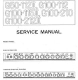 YAMAHA G50-112II G100-112 G100-115II G100-210 G100-212II SERVICE MANUAL INC SCHEM DIAGS PCBS AND PARTS LIST 19 PAGES ENG