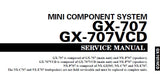 YAMAHA GX-707 GX-707VCD NX-P707 MINI COMPONENT SYSTEM SERVICE MANUAL INC BLK DIAG PCBS SCHEM DIAGS AND PARTS LIST 99 PAGES ENG