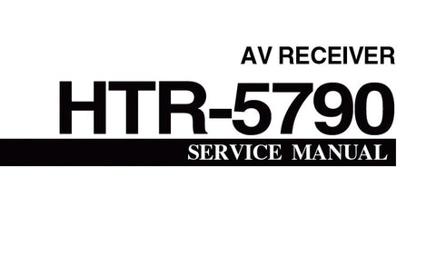 YAMAHA HTR-5790 AV RECEIVER SERVICE MANUAL INC BLK DIAG PCBS SCHEM DIAGS AND PARTS LIST 93 PAGES ENG