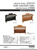 YAMAHA J-9000 DIGITAL PIANO YDP-160 YDP-160C ARIUS DIGITAL PIANO SERVICE MANUAL INC BLK DIAG PCBS SCHEM DIAGS AND PARTS LIST 95 PAGES ENG
