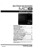 YAMAHA MD8 MULTITRACK MD RECORDER SERVICE MANUAL INC BLK DIAGS PCBS SCHEM DIAGS AND PARTS LIST 163 PAGES ENG