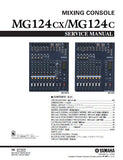 YAMAHA MG124cx MG124c MIXING CONSOLE SERVICE MANUAL INC BLK DIAG PCBS SCHEM DIAGS AND PARTS LIST 100 PAGES ENG JAP
