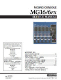 YAMAHA MG16 MG16-6FX MIXING CONSOLE SERVICE MANUAL INC BLK DIAG PCBS SCHEM DIAGS AND PARTS LIST 93 PAGES ENG JAP