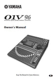 YAMAHA 01V96 DIGITAL MIXING CONSOLE OWNER'S MANUAL INC CONN DIAGS 334 PAGES ENG