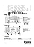 YAMAHA PC2002 PC2002M STEREO POWER AMPLIFIER SERVICE MANUAL INC BLK DIAG PCBS SCHEM DIAG AND PARTS LIST 32 PAGES ENG