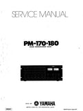 YAMAHA PM-170 PM-180 SOUND REINFORCEMENT MIXER SERVICE MANUAL INC BLK DIAG PCBS SCHEM DIAGS AND PARTS LIST 27 PAGES ENG
