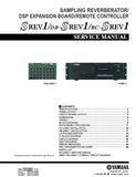 YAMAHA SREV1 SREV1DB SREV1RC SAMPLING REVERBERATOR SERVICE MANUAL INC BLK DIAGS PCBS SCHEM DIAGS AND PARTS LIST 92 PAGES ENG