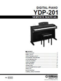 YAMAHA YDP-201 DIGITAL PIANO SERVICE MANUAL INC BLK DIAG PCBS SCHEM DIAGS AND PARTS LIST 55 PAGES ENG