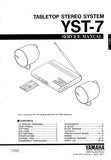 YAMAHA YST-7 TABLETOP STEREO SYSTEM SERVICE MANUAL INC BLK DIAG PCBS SCHEM DIAGS AND PARTS LIST 30 PAGES ENG