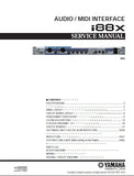 YAMAHA i88x AUDIO MIDI INTERFACE SERVICE MANUAL INC BLK DIAG PCBS SCHEM DIAGS AND PARTS LIST 92 PAGES ENG